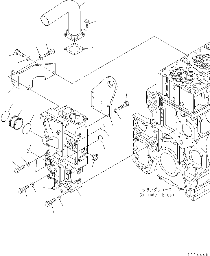 TUBE,WATER OUTLET 6245-61-6240 KOMATSU