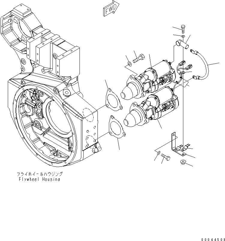 STARTING MOTOR ASS'Y,(7.5KW) (SEE FIG.A6210-B6E5) (600-813-7152) KOMATSU