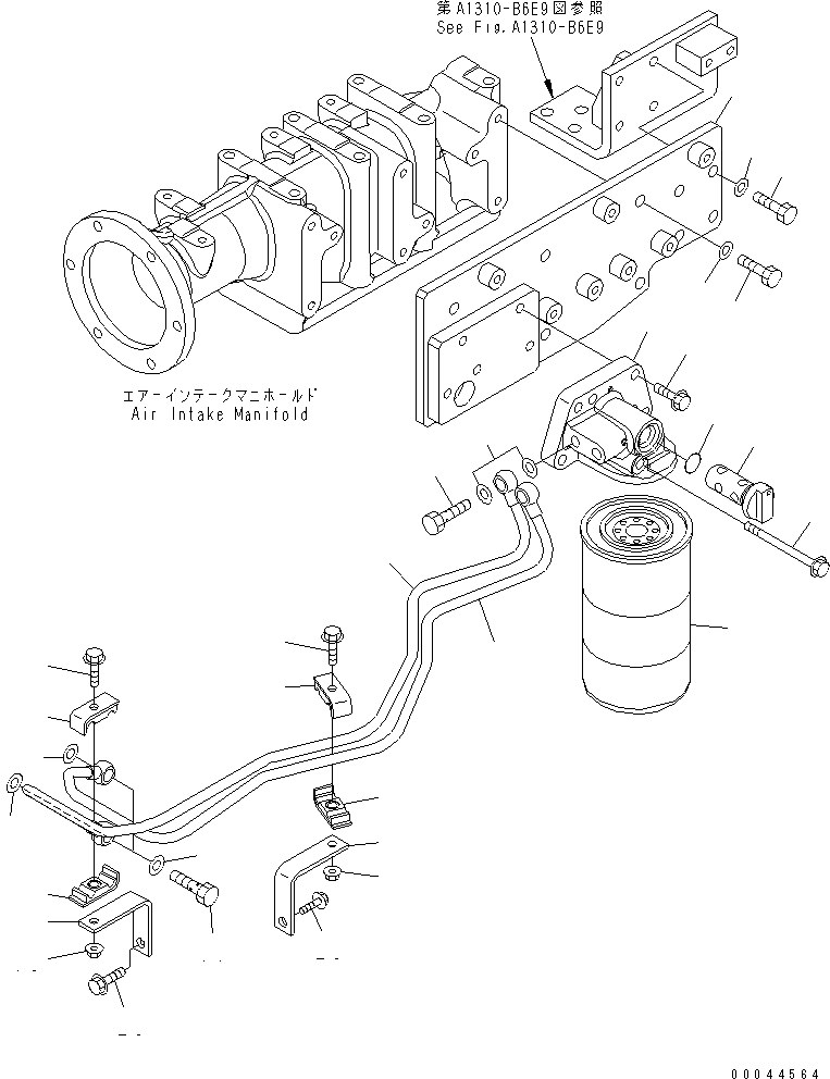TUBE,INLET 6245-61-8180 KOMATSU