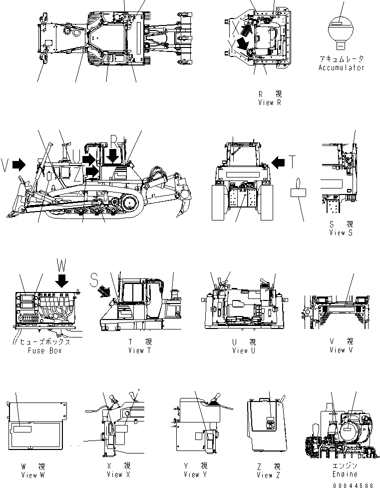 Табличка (предупреждение, перед выходом из кабины) 09654-37101 KOMATSU