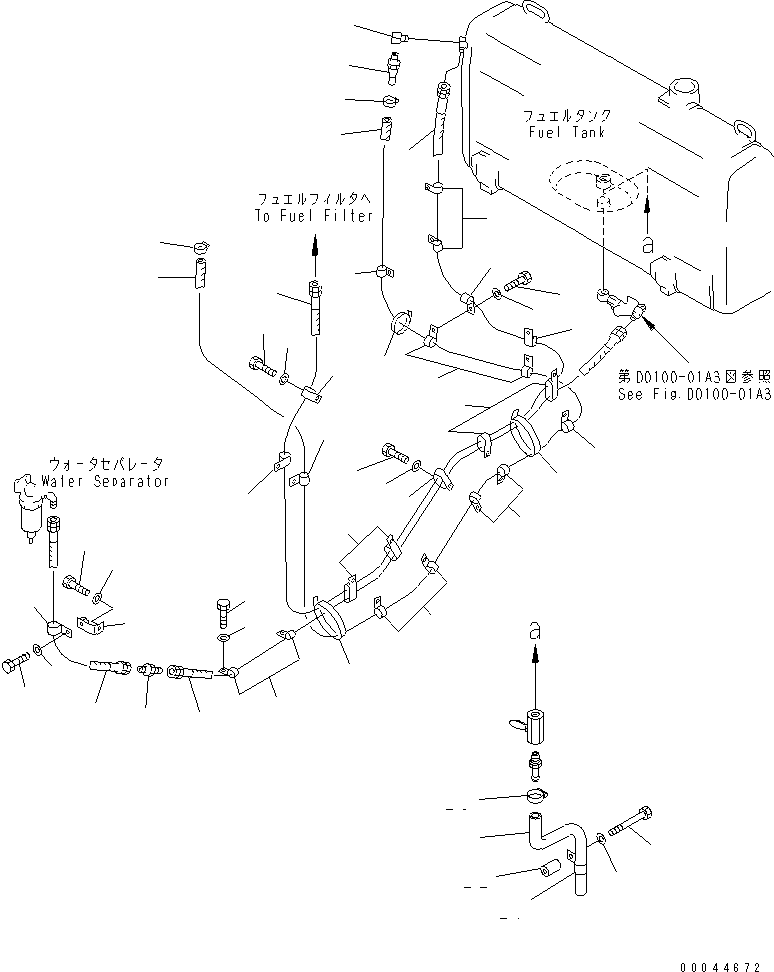 Шланг 07102-20339 KOMATSU