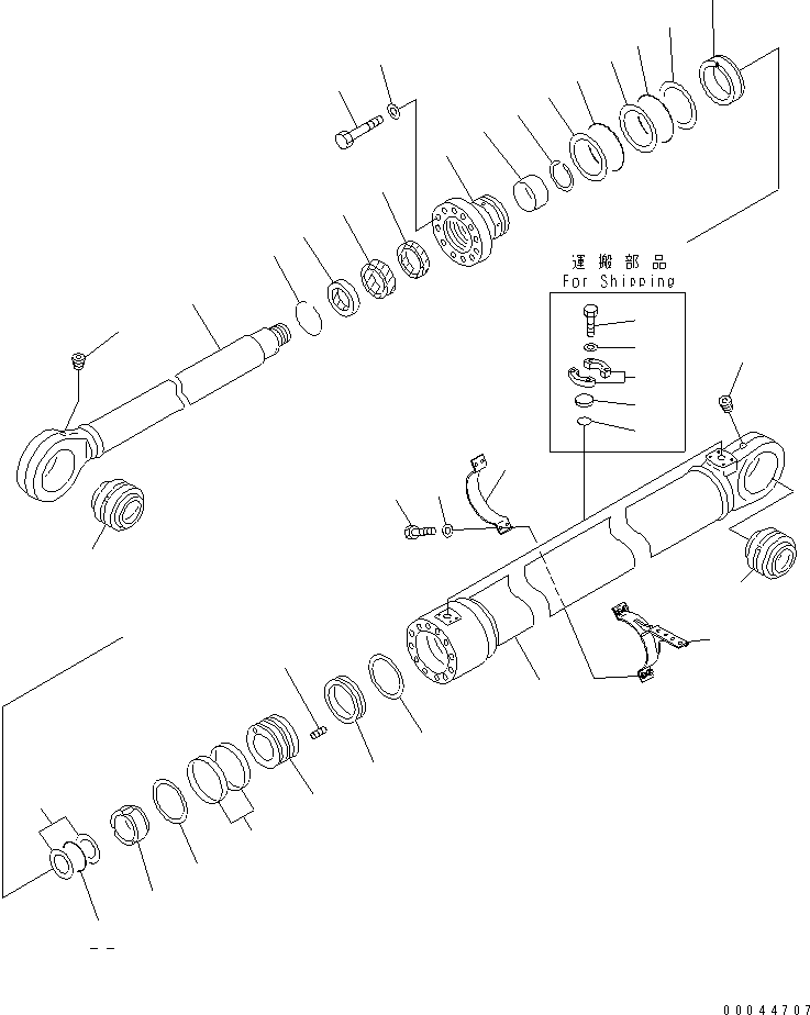 Группа цилиндра (\8\707-01-XP230) KOMATSU