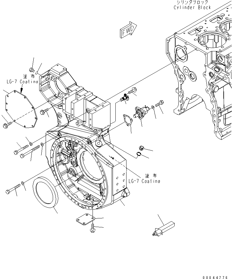 SEAL, REAR 6162-25-4251 KOMATSU