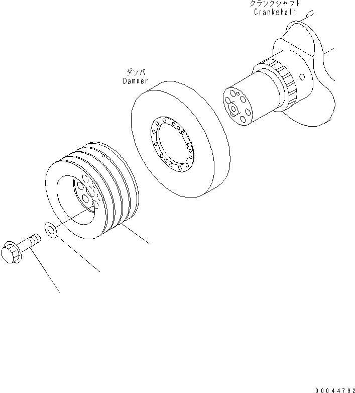 Pulley, Hardening 6245-31-5230 KOMATSU
