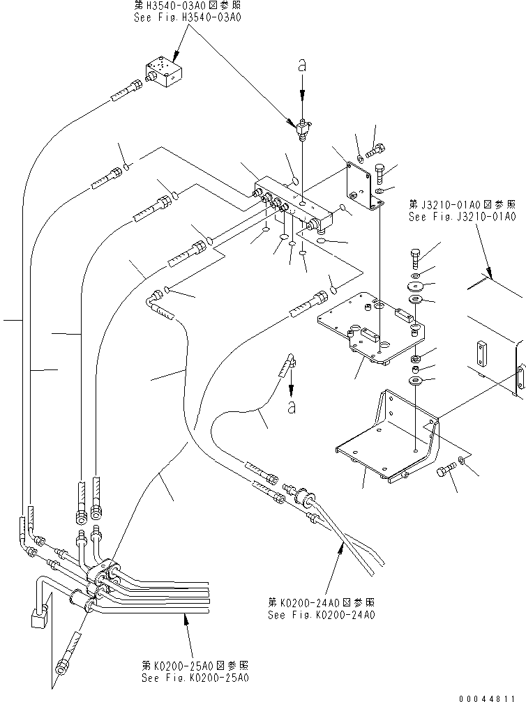 шланг с торцевым уплотнением 02767-005A7 KOMATSU