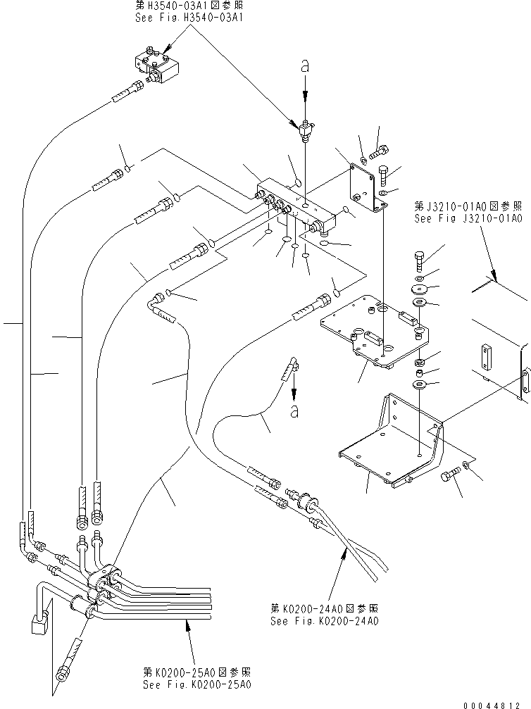 Шланг с торцевым уплотнением 02767-00512 KOMATSU
