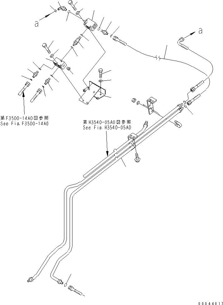 Трубка 569-43-88970 KOMATSU