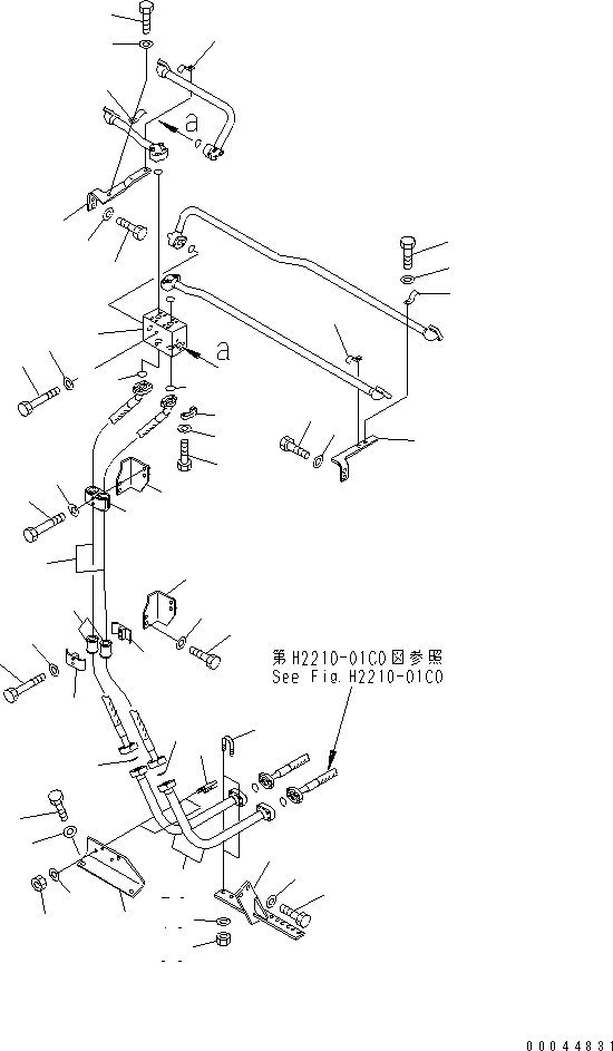 Шланг фланцевого типа 07120-01014 KOMATSU