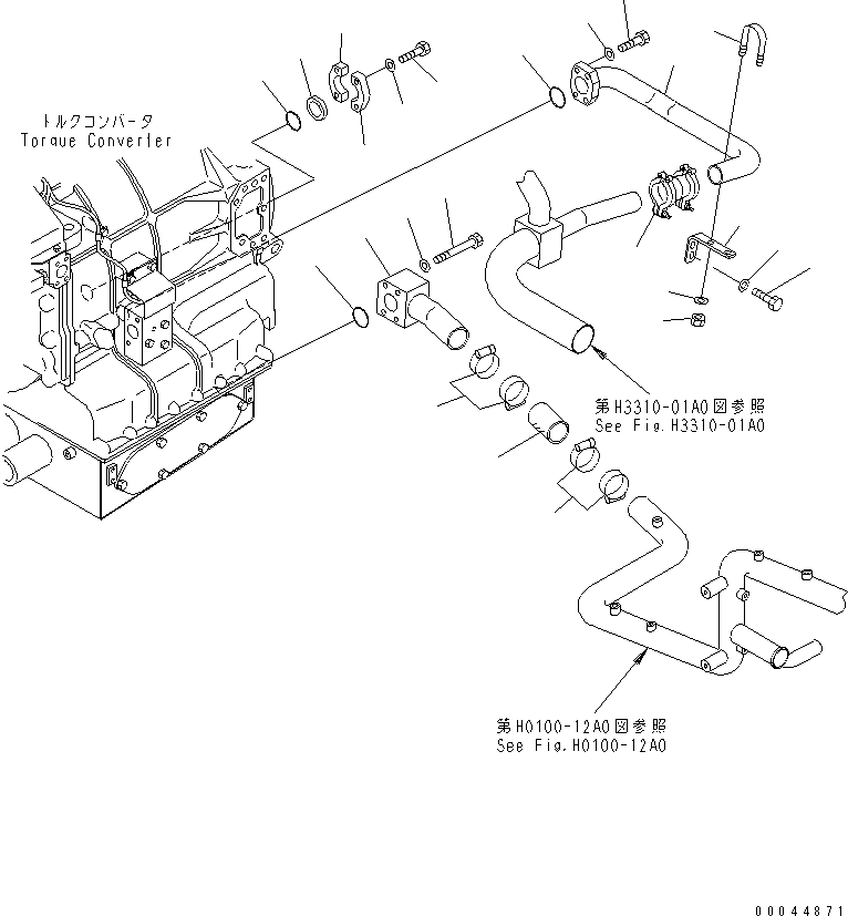 Трубка 569-61-86142 KOMATSU