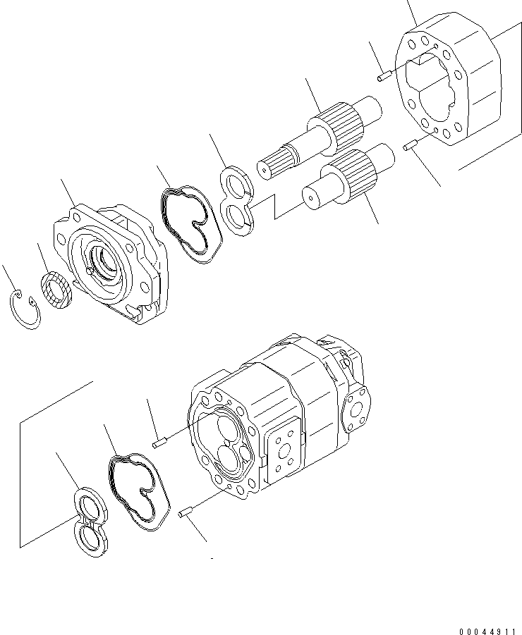 PUMP ASS'Y,SDR(30)100+100 705-95-03020 KOMATSU