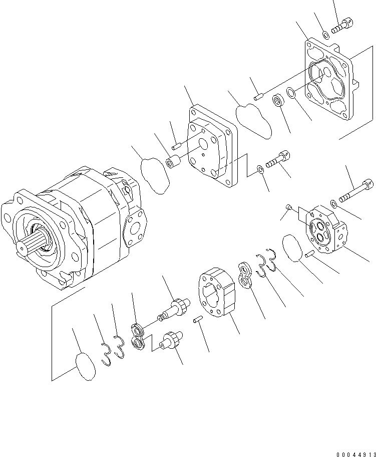 болт с внутренним шестигранником 01252-61295 KOMATSU