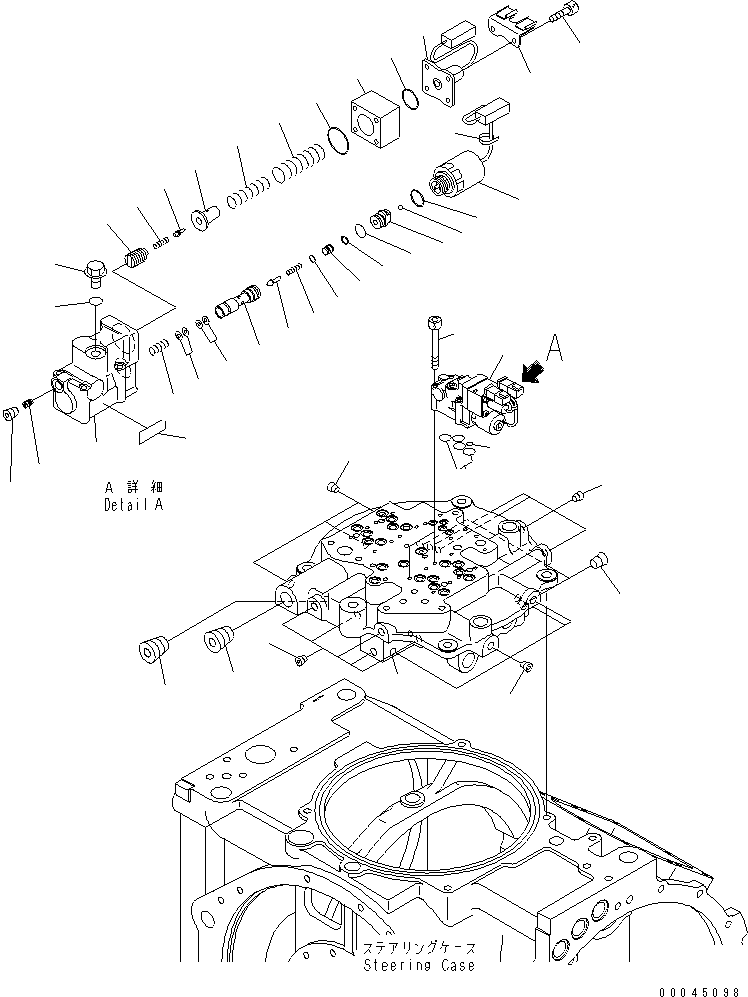 STEERING VALVE ASS'Y 17M-22-42004 KOMATSU