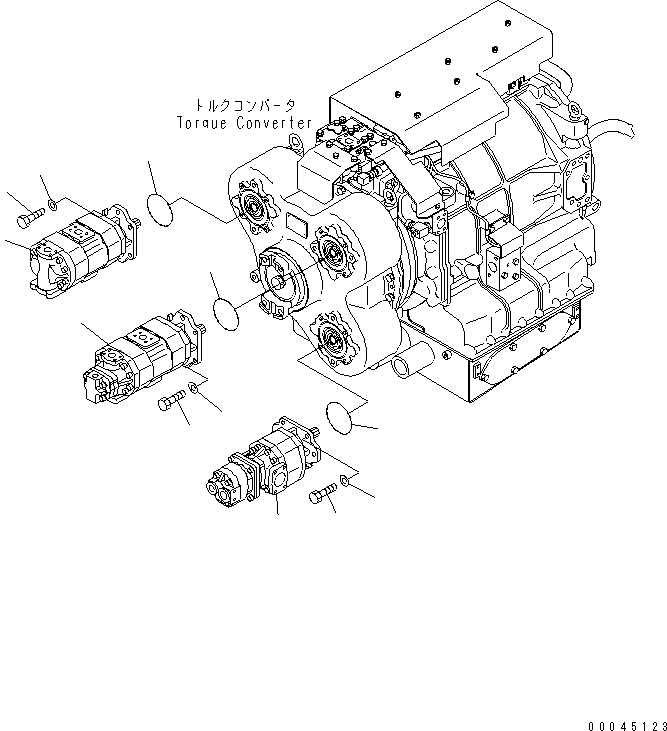 Насос в сборе (\0\705-95-07100) KOMATSU