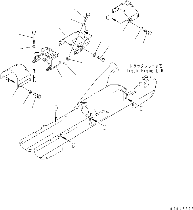COVER ASS'Y,L.H. 154-30-47210 KOMATSU