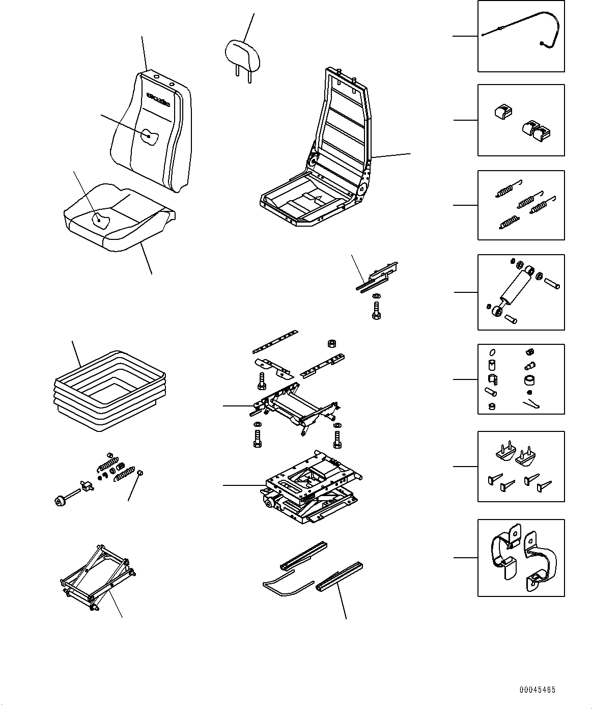 HEAD REST KIT AS176808 KOMATSU