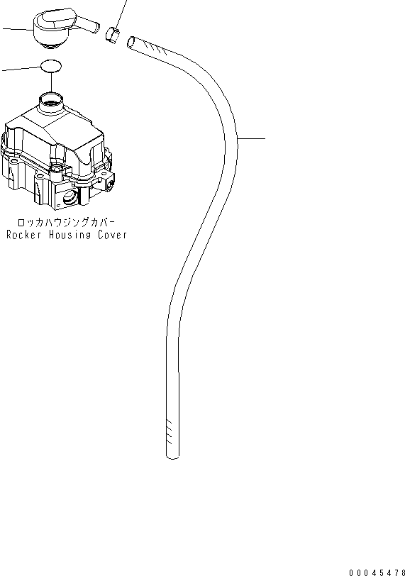 Шланг 07287-01913 KOMATSU