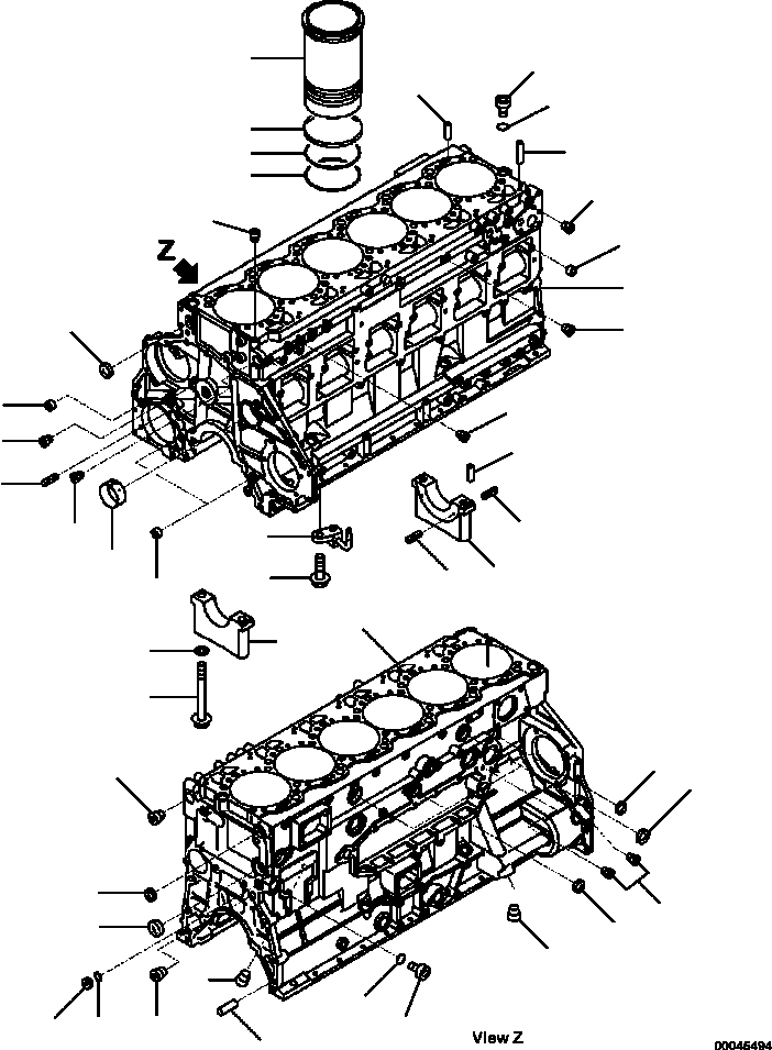CAP,MAIN METAL, NO.7 6150-21-1250 KOMATSU