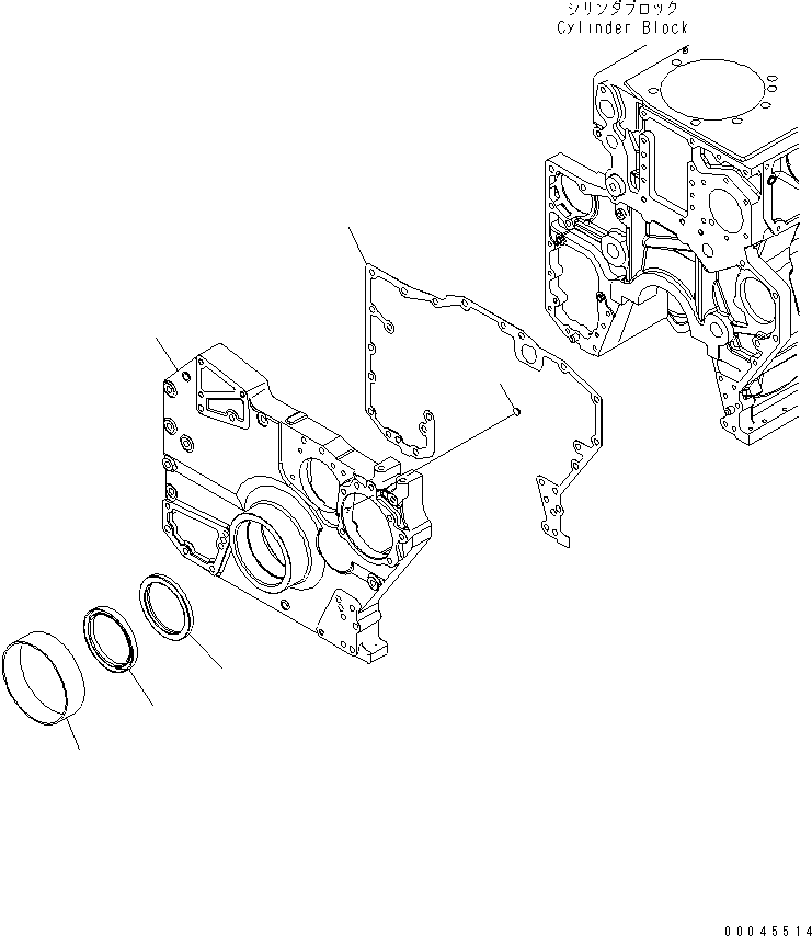 Передняя крышка 6245-21-3220 KOMATSU