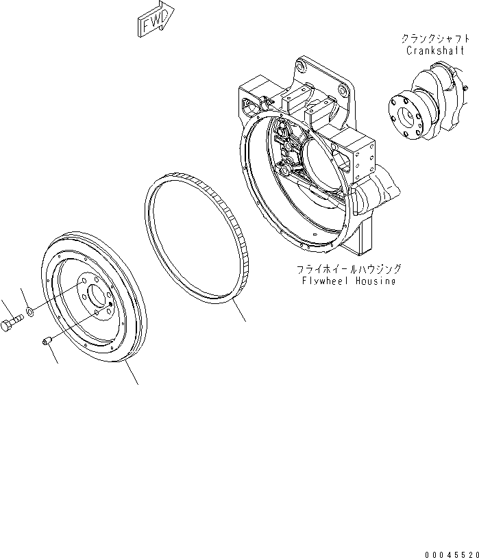 Flywheel Assembly 6251-31-4620 KOMATSU