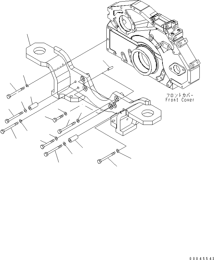 BRACKET,FRONT SUPPORT 421-01-41120 KOMATSU