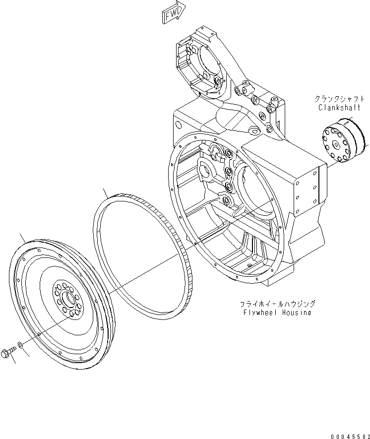 Flywheel Assembly 6245-31-1221 KOMATSU