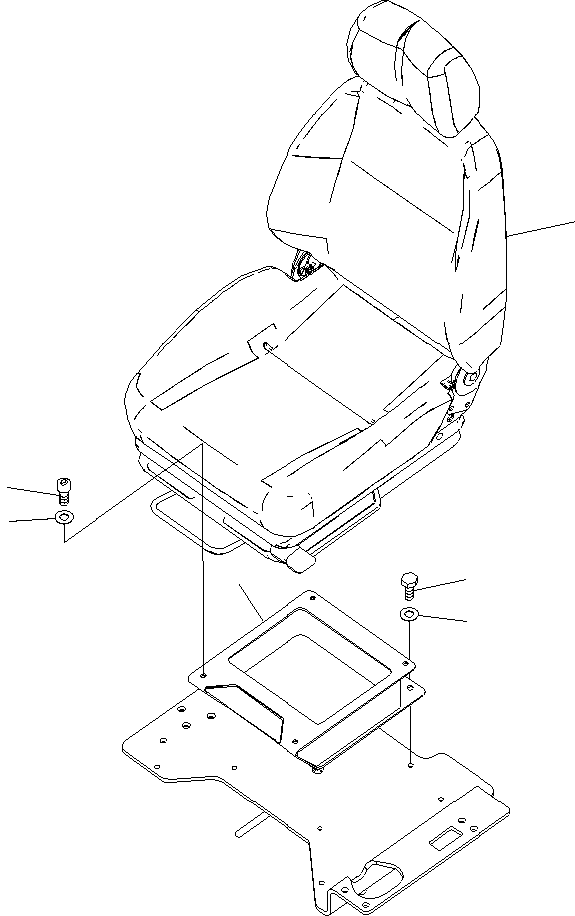 SEAT ASS'Y,(SEE FIG. Y1570-01H0) (\0\20Y-57-41202) KOMATSU