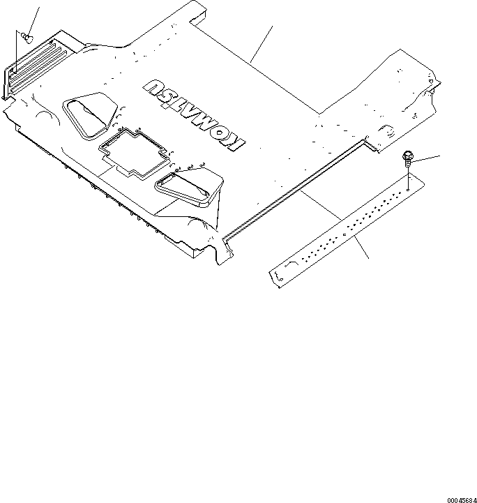 Коврик 206-53-14710 KOMATSU