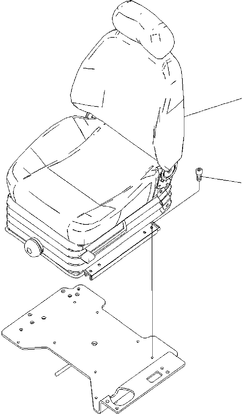 SEAT ASS'Y,(SEE FIG. Y1570-01H1) (\0\20Y-57-41102) KOMATSU