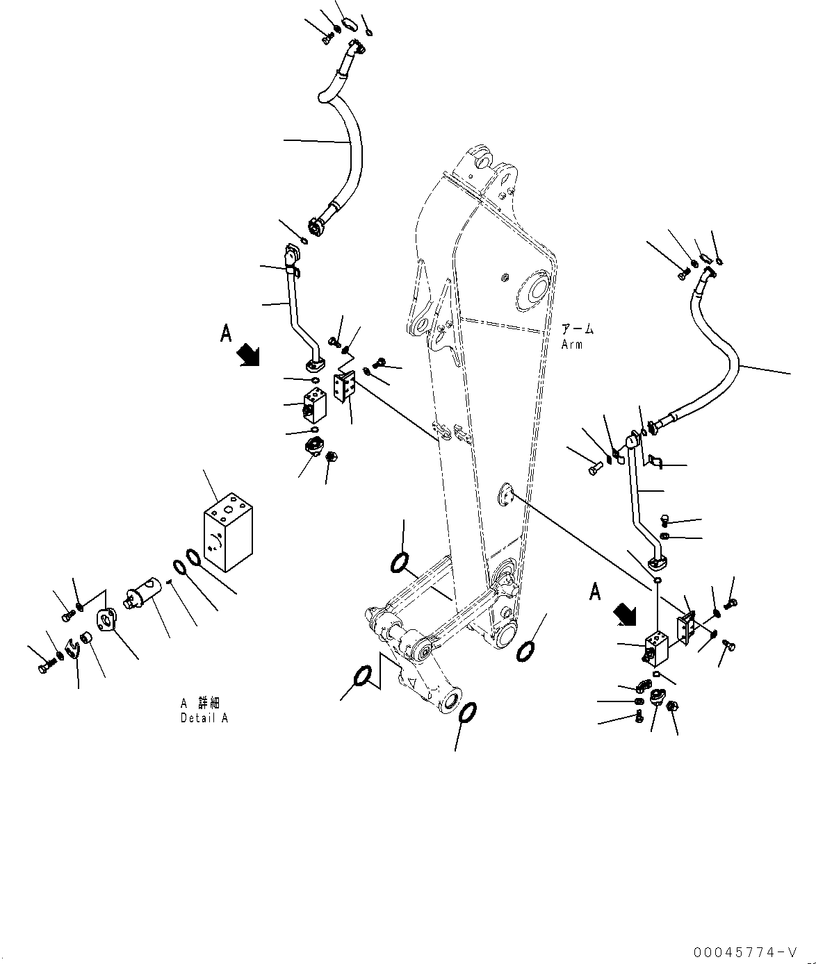 Шланг 2A5-62-11780 KOMATSU