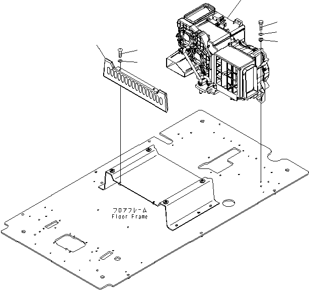 AIR CONDITIONER,(SEE FIG. Y1979-11H0) (20Y-810-1213) KOMATSU