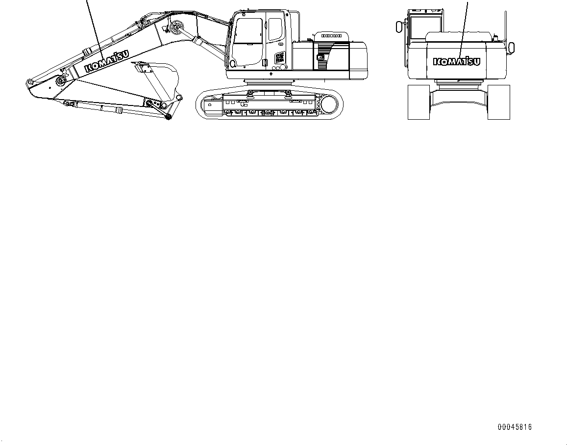 Маркировочная табличка \0\09690-P1250 KOMATSU