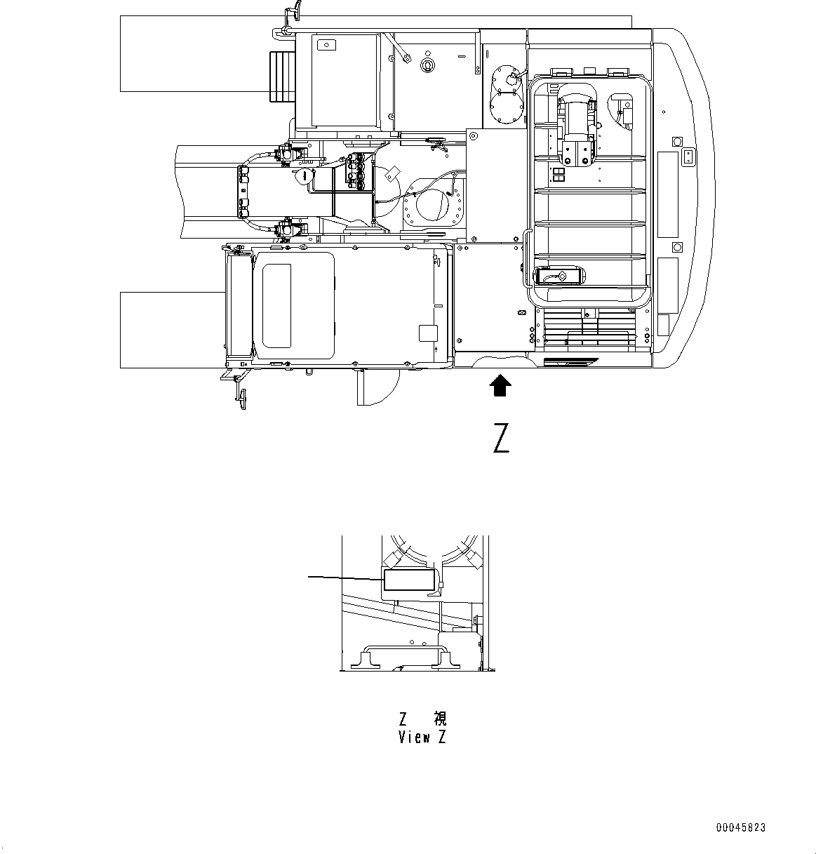 Табличка обслуживания воздушного фильтра 09637-A0480 KOMATSU