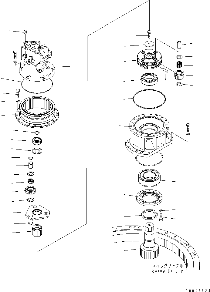 MOTOR SUB ASS'Y (706-7G-03090) KOMATSU