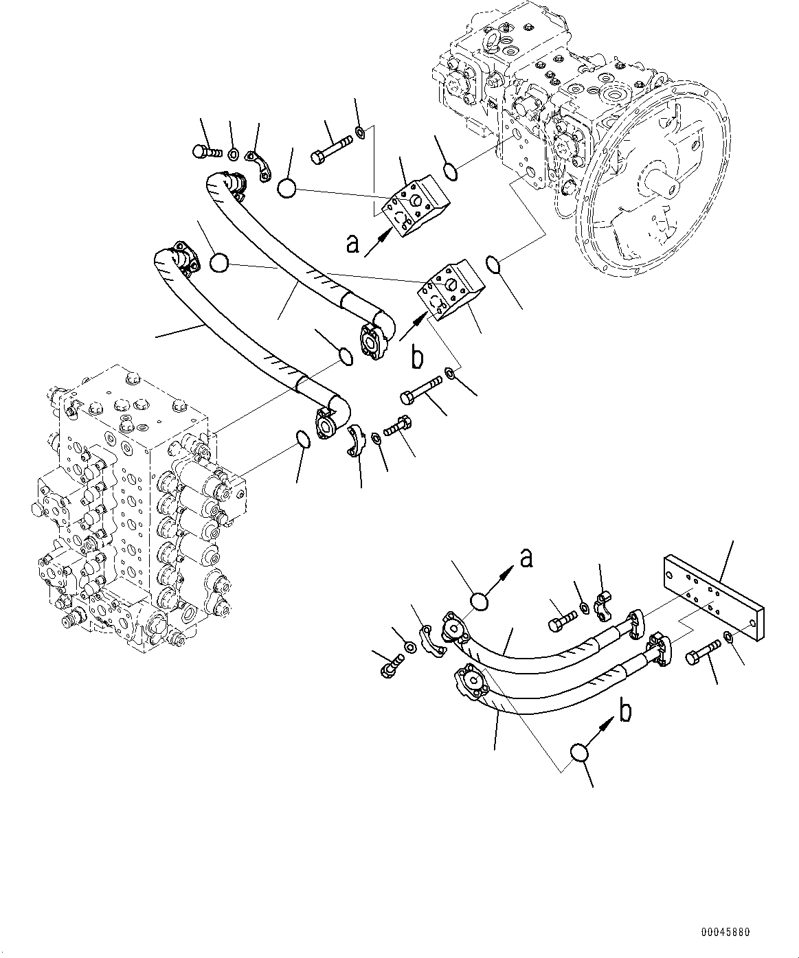 Шланг с торцевым уплотнением 02779-004A6 KOMATSU