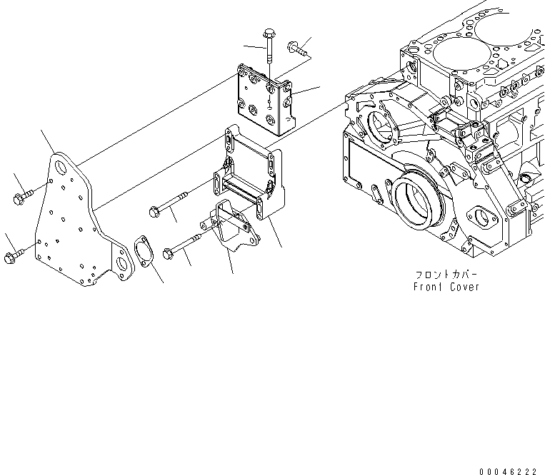 Кронштейн 421-S62-4220 KOMATSU