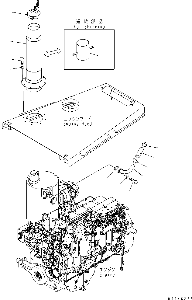Duct, For Shipping 195-01-41190 KOMATSU