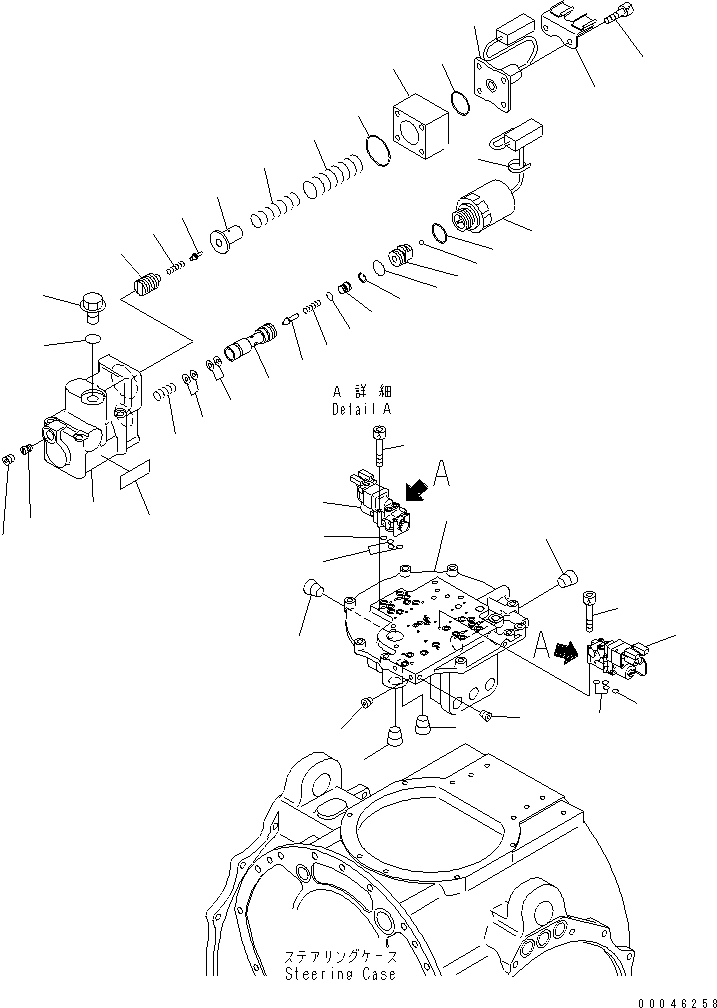 Клапан в сборе 195-22-72004 KOMATSU