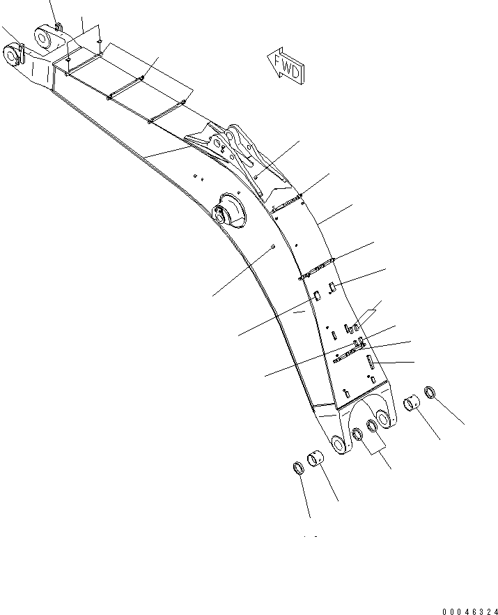 Стрела 209-70-41250 KOMATSU