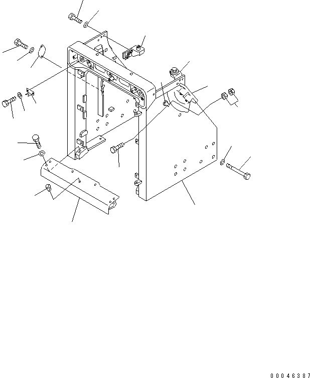 GUARD,RADIATOR 154-54-41110 KOMATSU