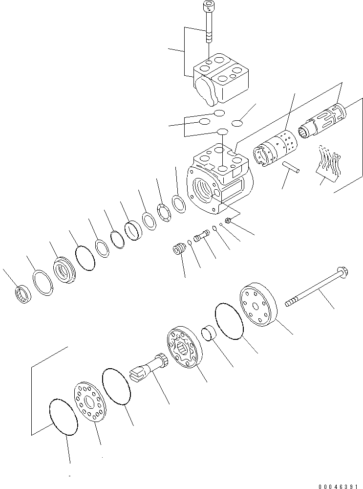 Комплект уплотнений TZBA0004A KOMATSU