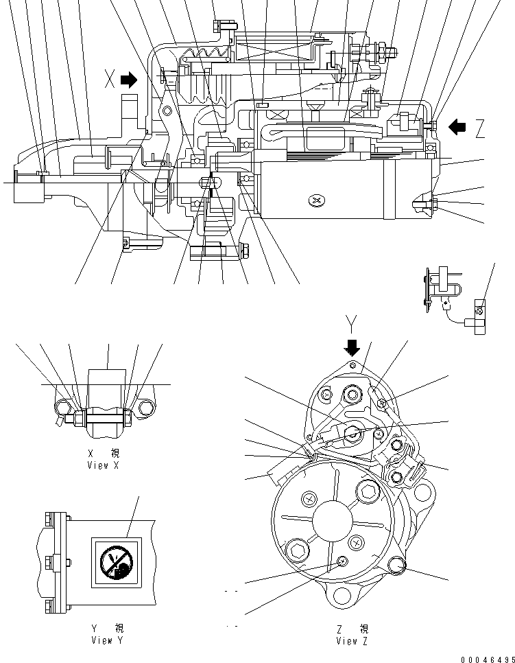 Starting Motor, 11Kw 600-813-9512 KOMATSU