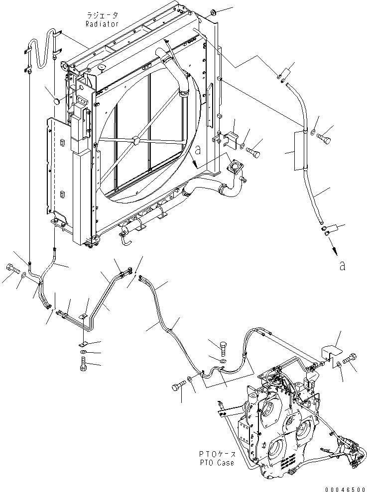 Шланг с торцевым уплотнением 02764-003A6 KOMATSU