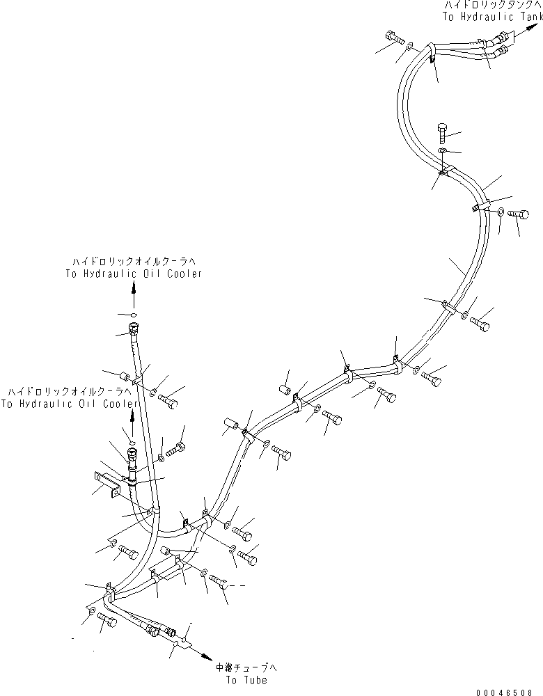 Шланг с торцевым уплотнением 02762-00544 KOMATSU