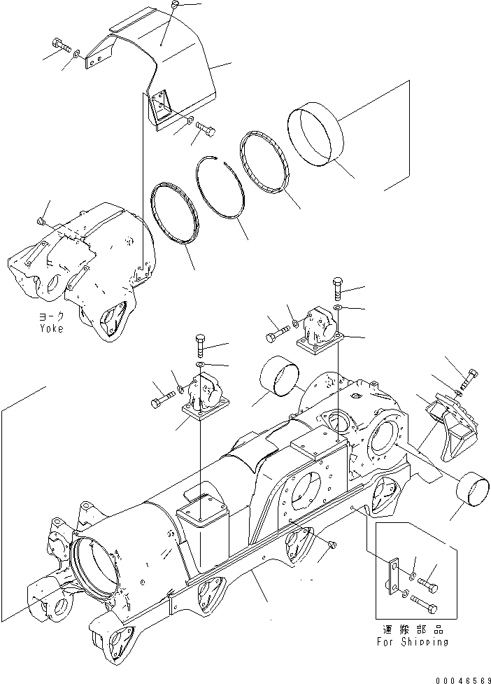 Track Frame Assembly 195-30-02410 KOMATSU