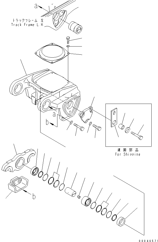 Bogie, Minor 195-30-69221 KOMATSU