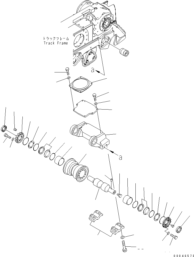 Track Roller Assembly, Single Flange 195-30-02431 KOMATSU