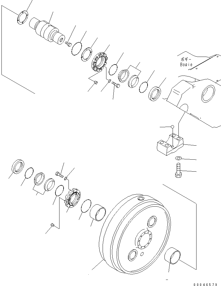 Направляющее колесо в сборе 195-30-01431 KOMATSU