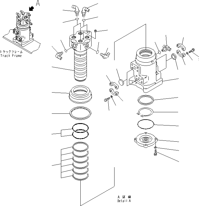 Поворотное соединение в сборе 703-08-33660 KOMATSU
