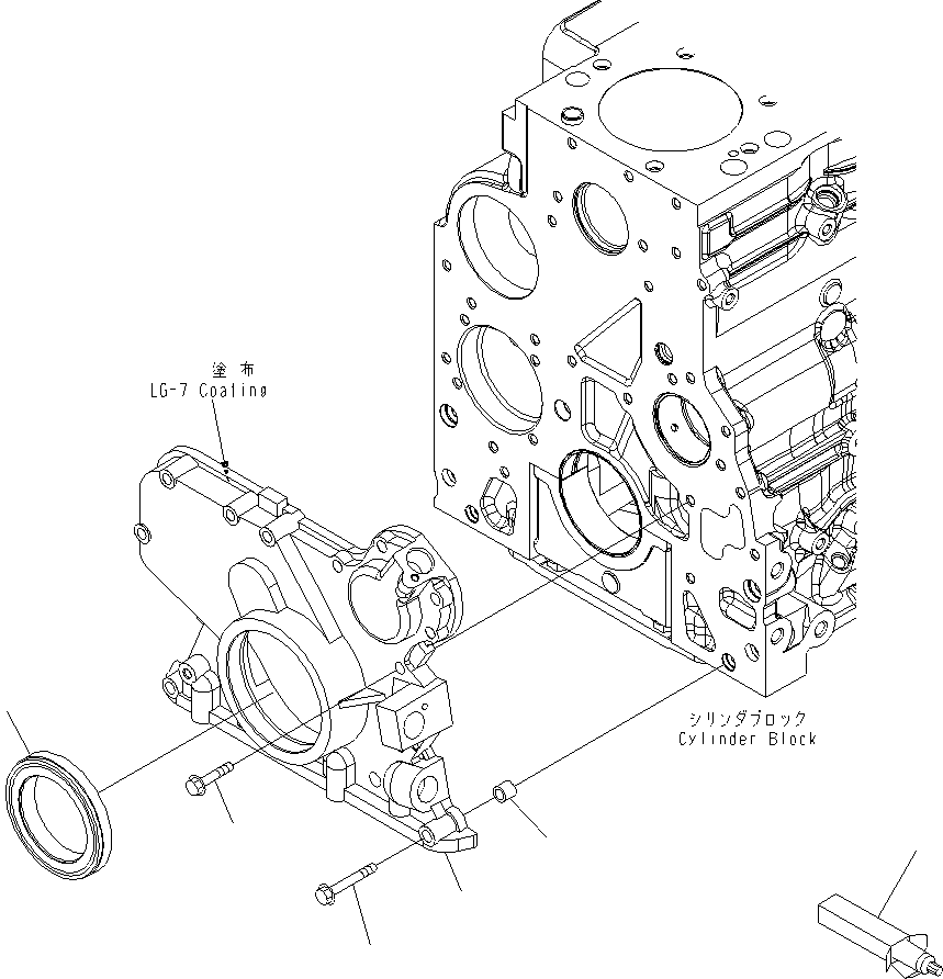 Передняя крышка 6754-21-6211 KOMATSU