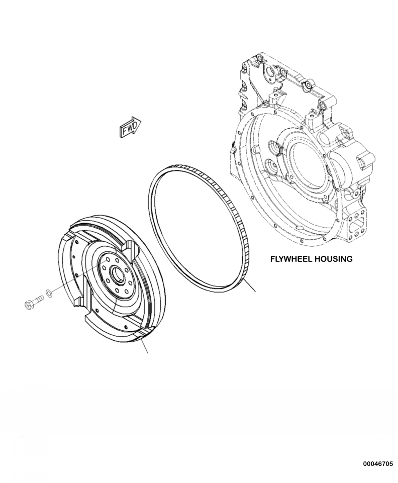 FLYWHEEL ASS'Y 6738-31-4100 KOMATSU